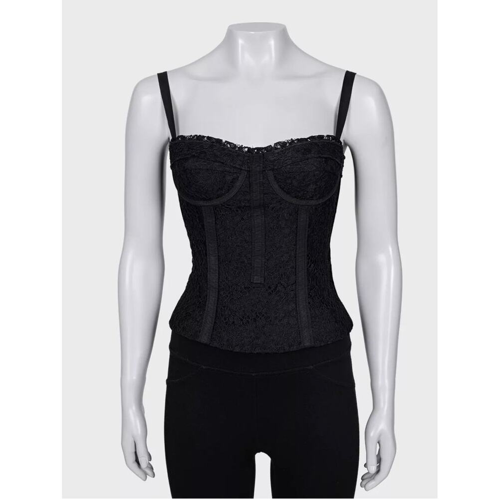 Dolce & Gabbana Black Lace Corset Top - Size XS / IT38